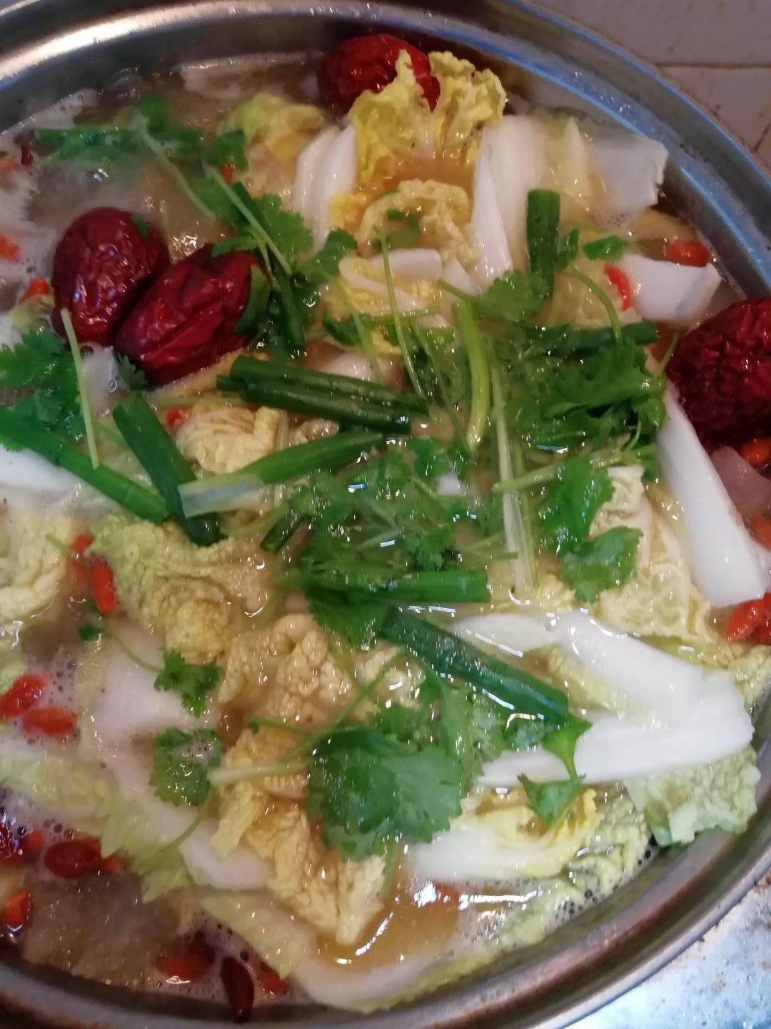 羊排羊肉煲火锅（白汤）