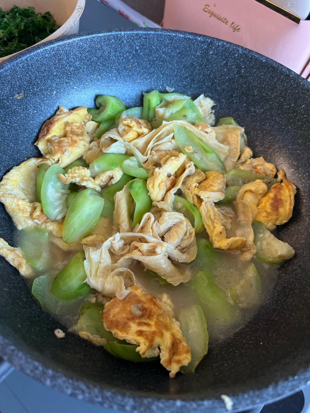 丝瓜与煎蛋