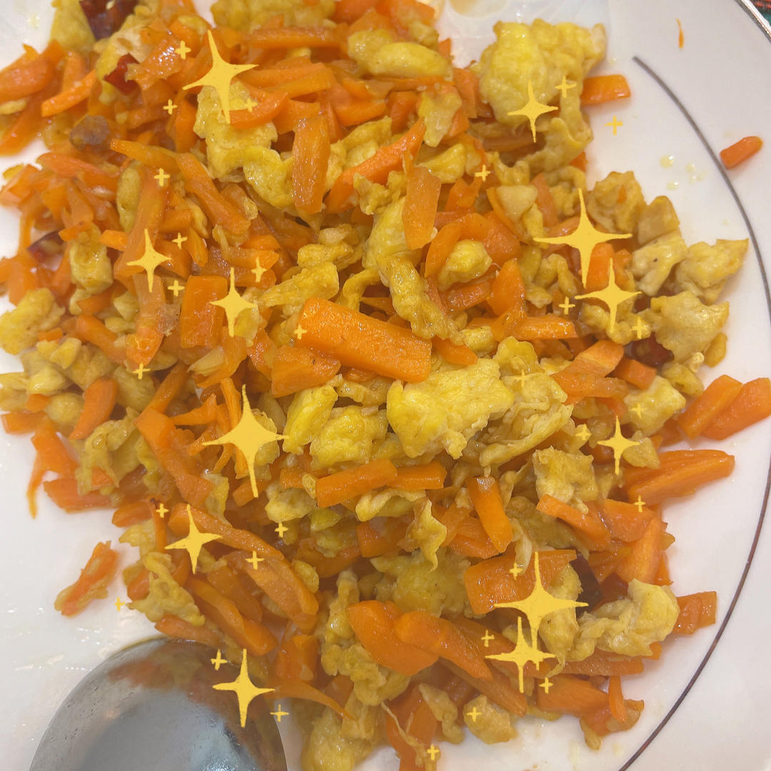 鸡蛋炒胡萝卜丝