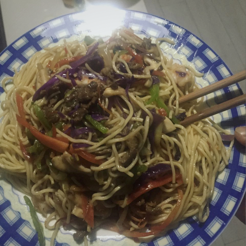 黑椒牛肉炒面
