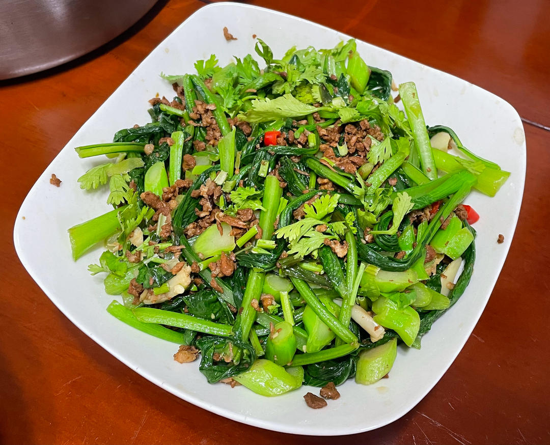 油菜苔这样炒来吃，真的比肉香！