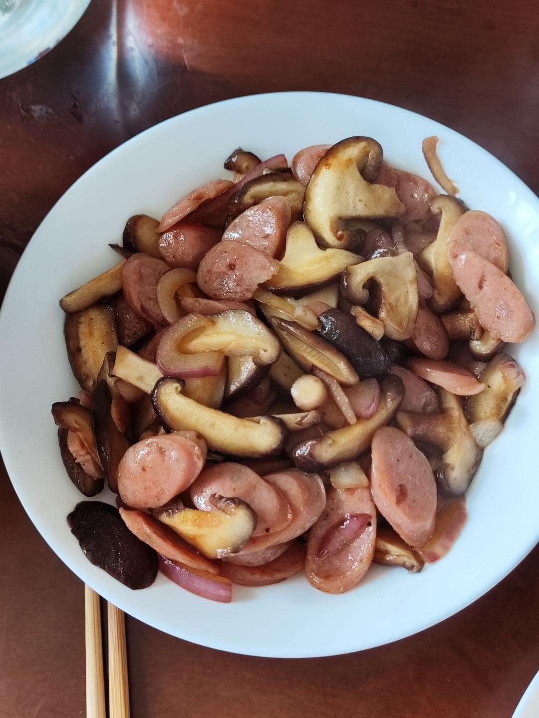 香菇这样炒比肉都好吃😋素炒香菇