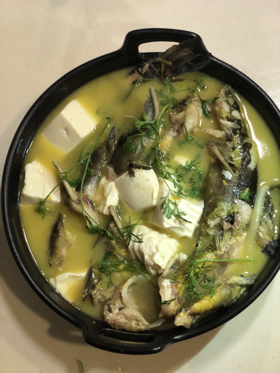 星尘cooking做的昂子鱼豆腐汤
