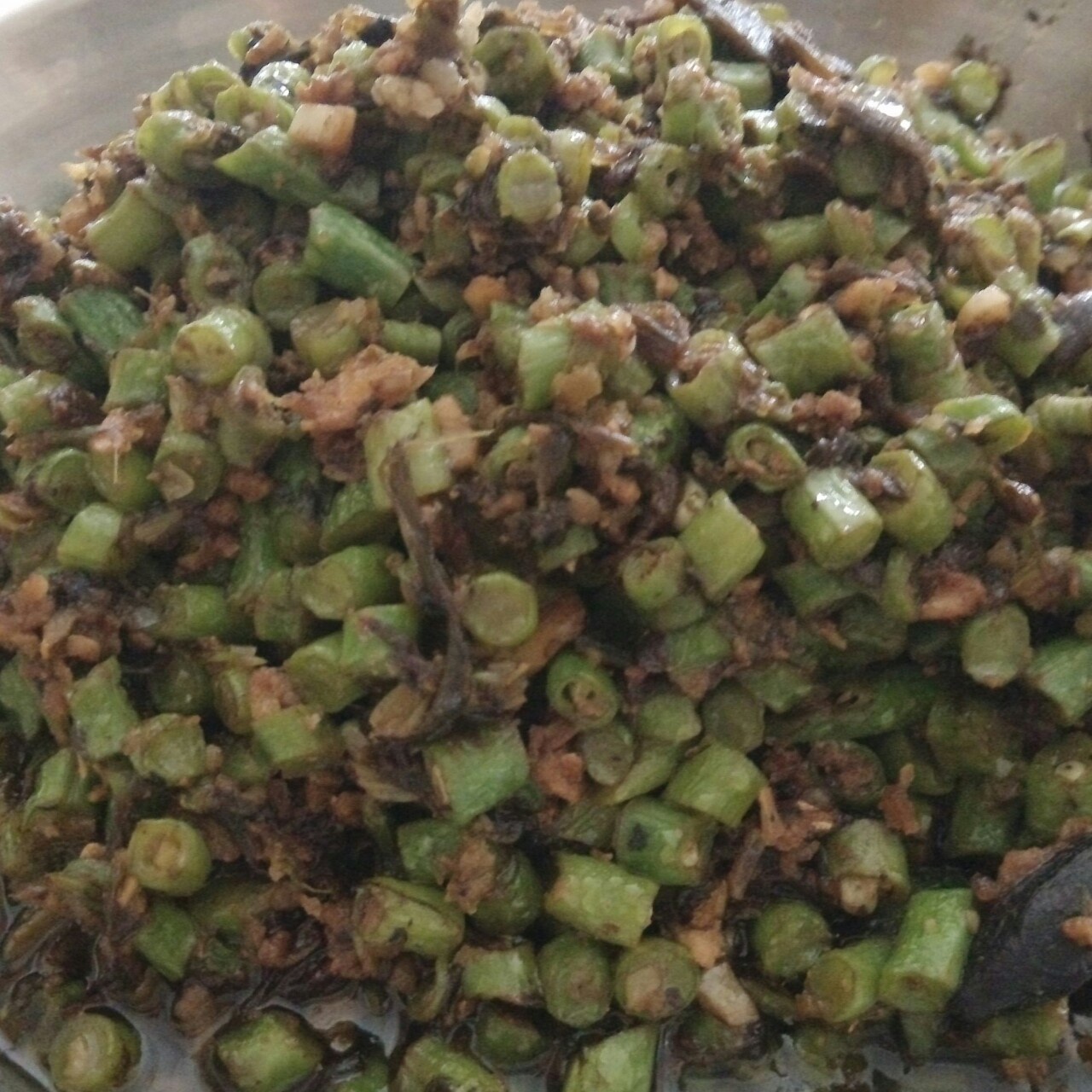 榄菜肉末四季豆