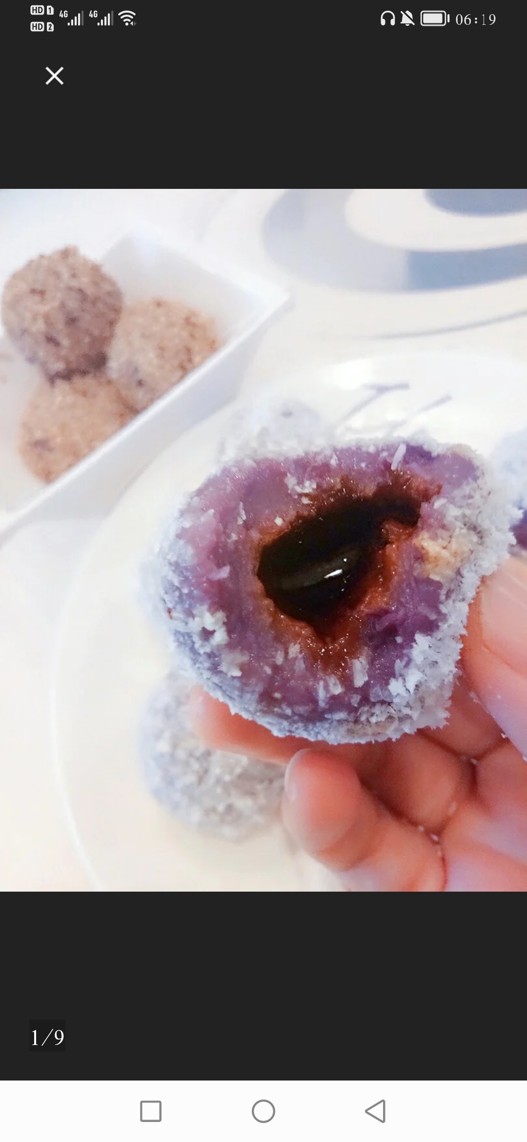 椰蓉紫薯糯米球（糖♥）