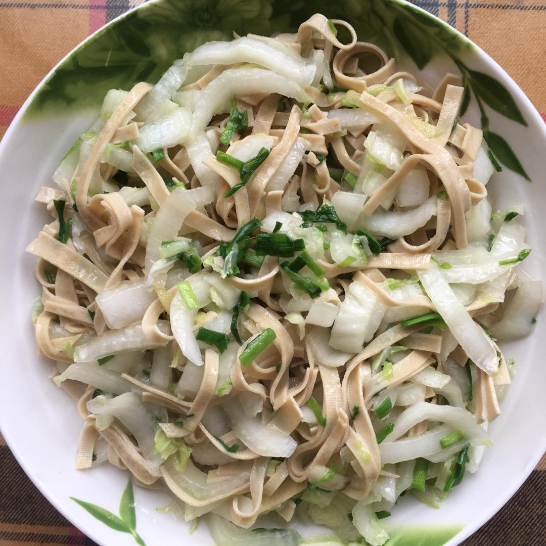 程程and果果做的大白菜炒百叶