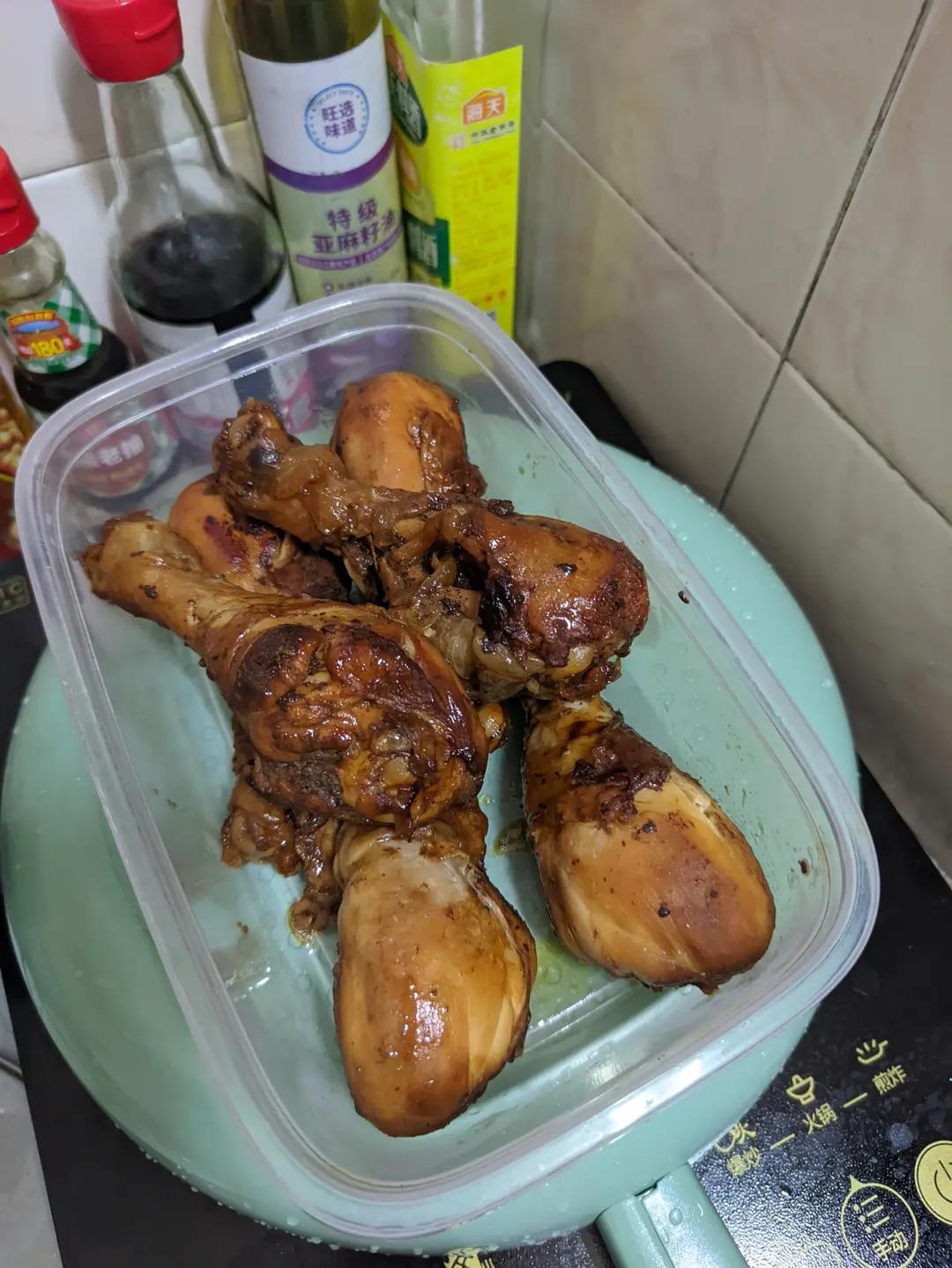 电饭锅焖鸡腿（懒人快手菜）