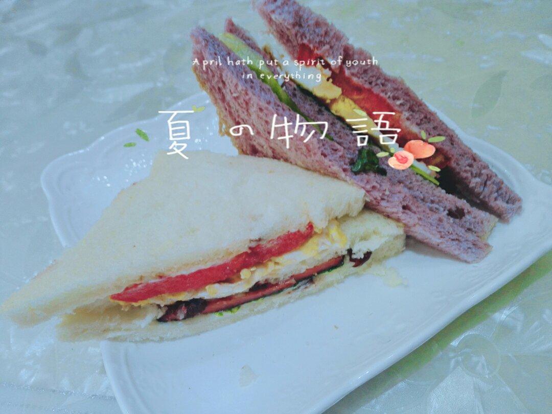 火腿芝士蛋三文治