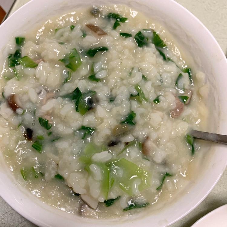 香菇青菜粥（砂锅粥）