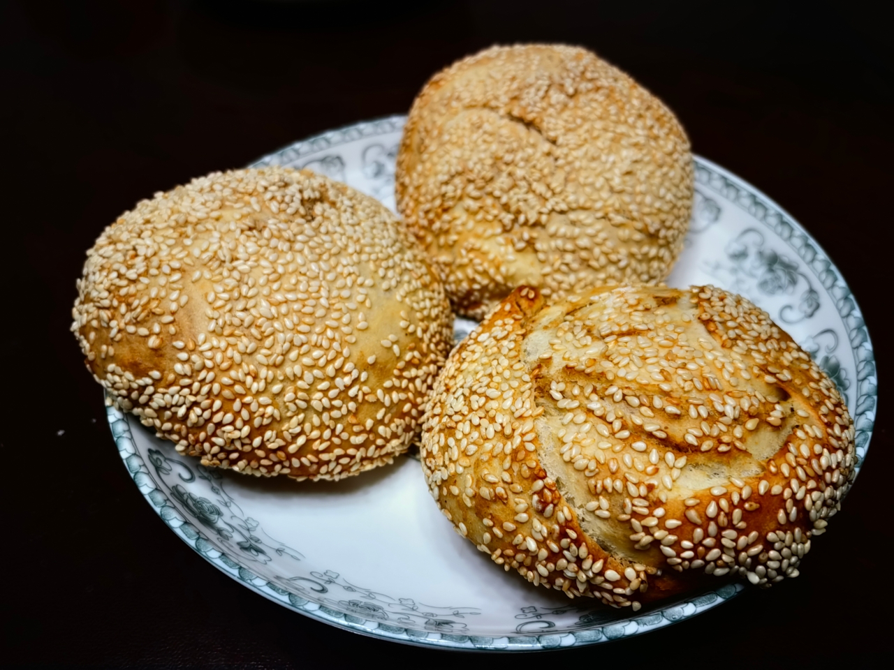 老北京椒盐麻酱饼