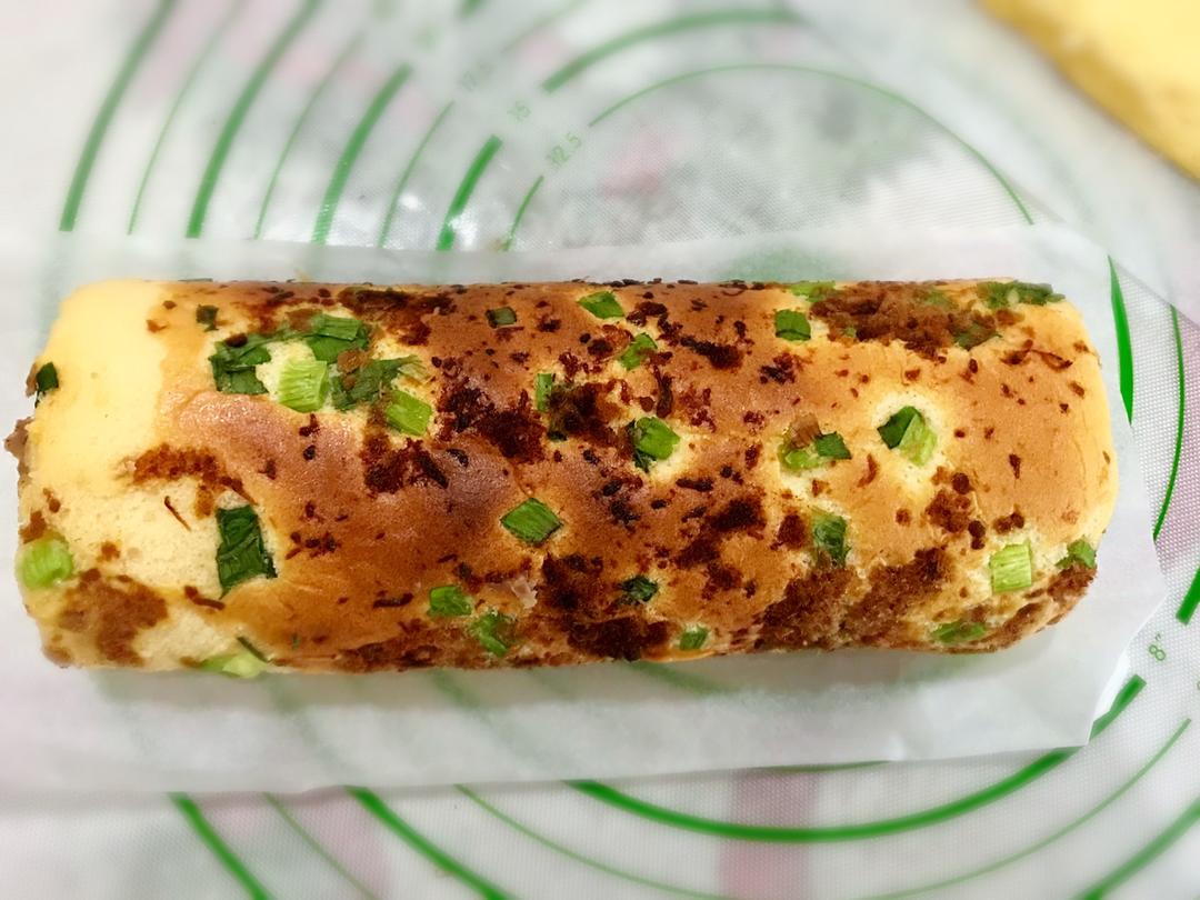 香葱肉松肥蛋糕卷～