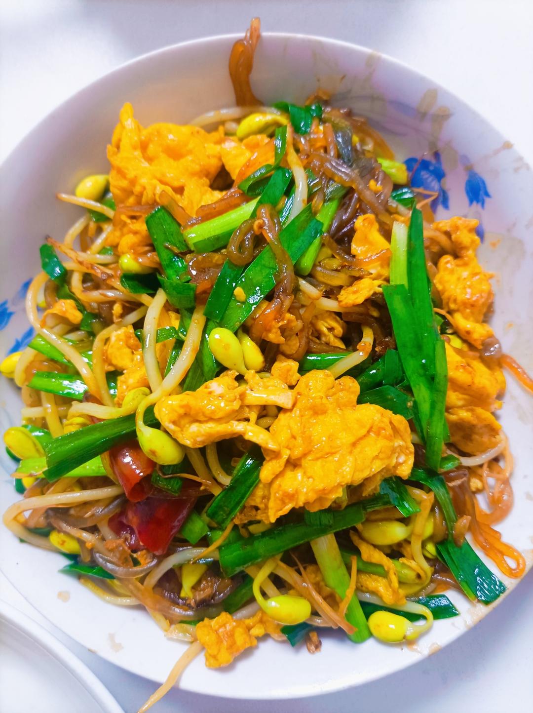 炒合菜～经典的拌饭菜，真的太香了