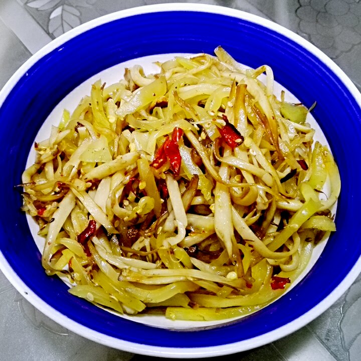 难以抵挡的干煸香味丨干煸杏鲍菇&糖醋辣椒 • 圆满素食