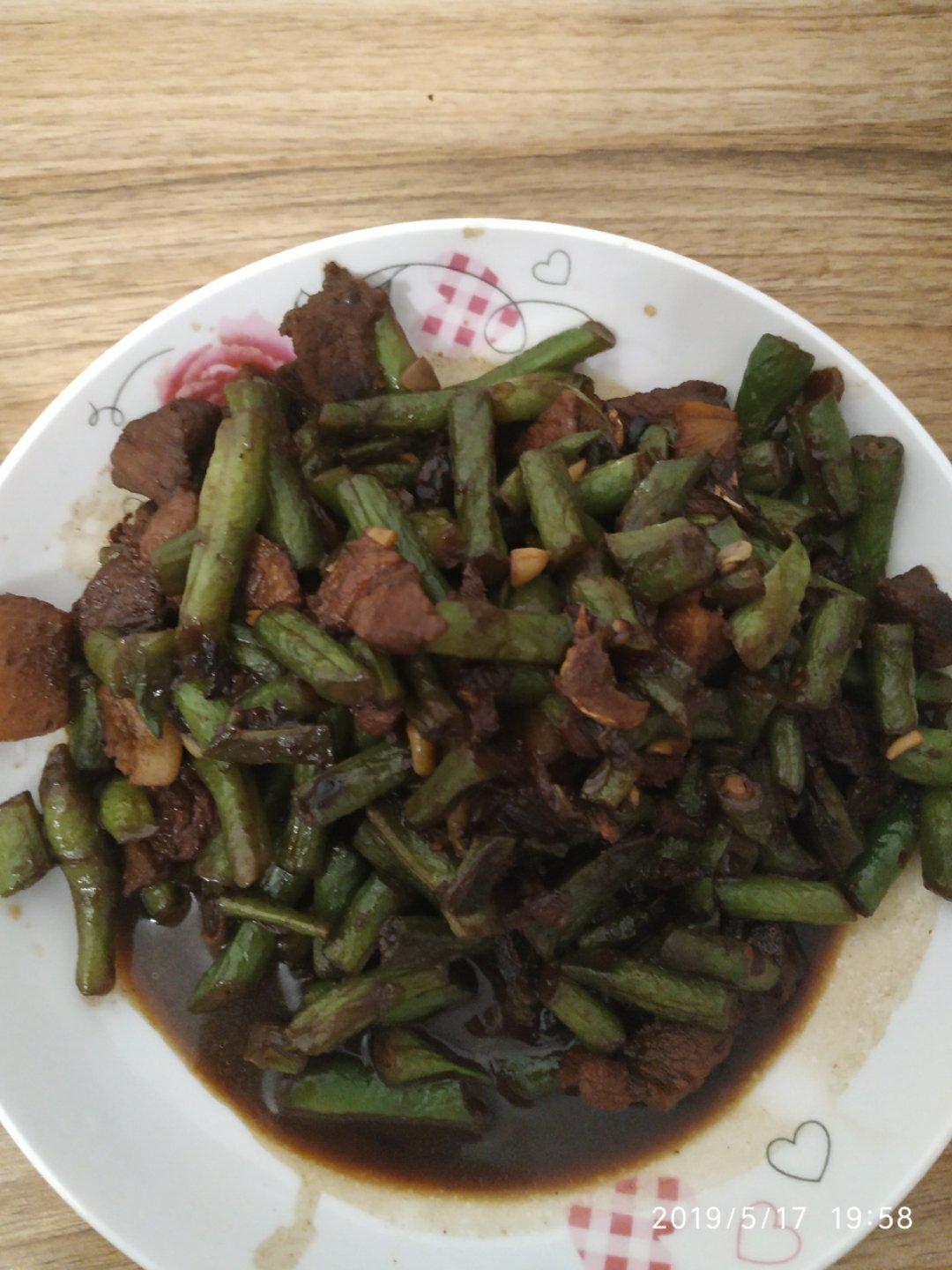 豆角丝炒肉