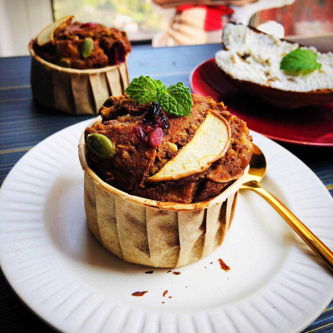 无油无糖苹果肉桂玛芬改良版