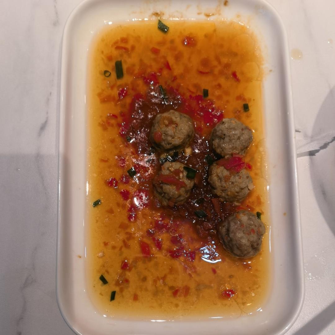 清蒸藕丁肉丸子