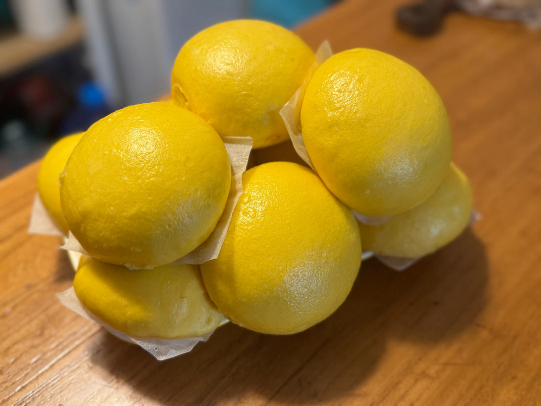 南瓜刀切馒头～后酵母法！手把手教你判断馒头发酵状态！！