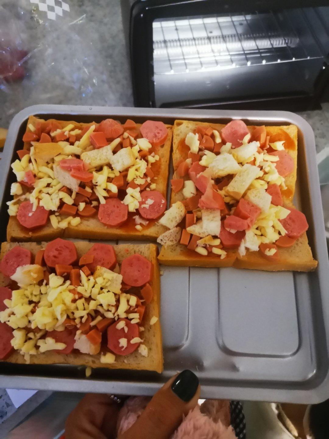 超好吃面包披萨🍕