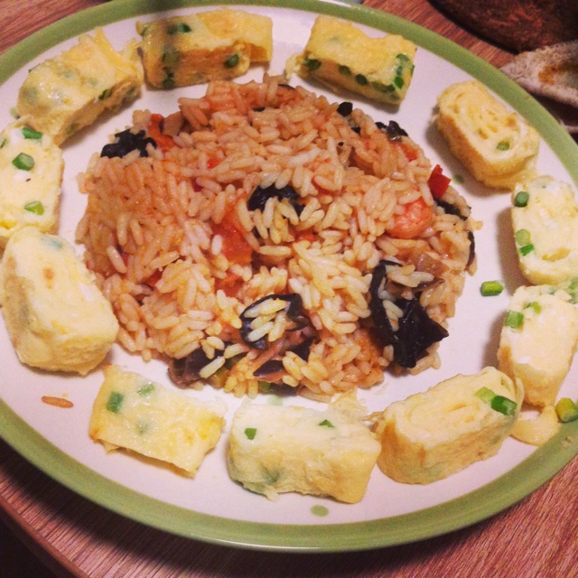 虾仁西红柿蛋炒饭