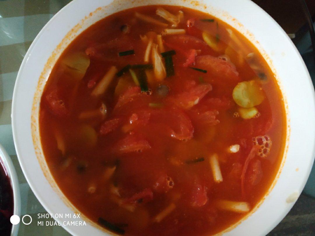 番茄白玉菇汤