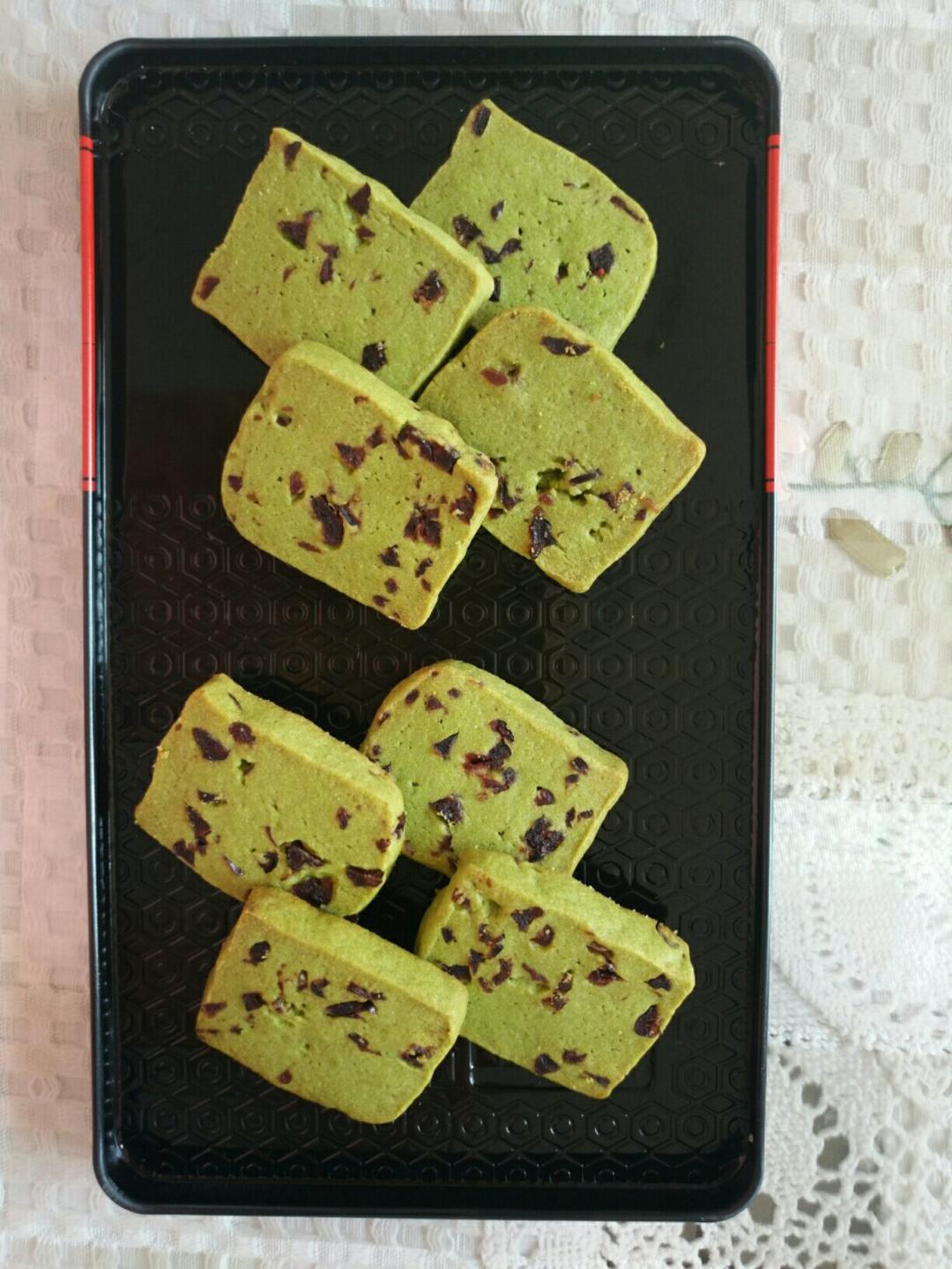 抹茶蔓越莓饼干