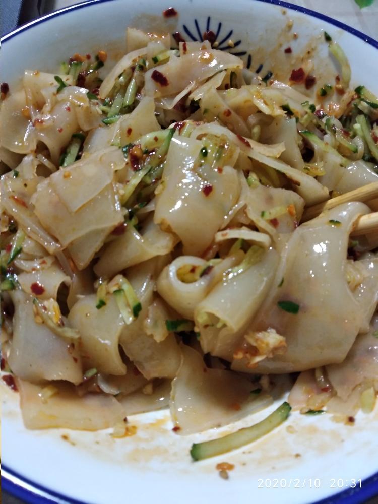 葛粉消耗，不洗面做凉皮的做法
