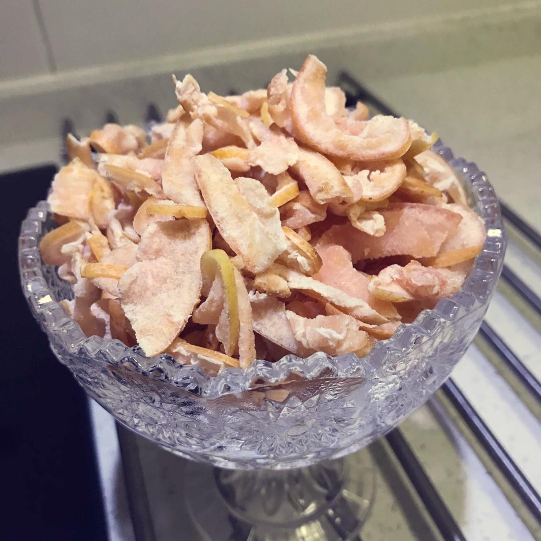 炒鸡简单柚子皮糖😁脆香甜