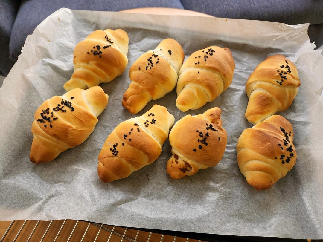 免手套膜❗️海苔肉松盐面包｜海盐卷｜盐可颂