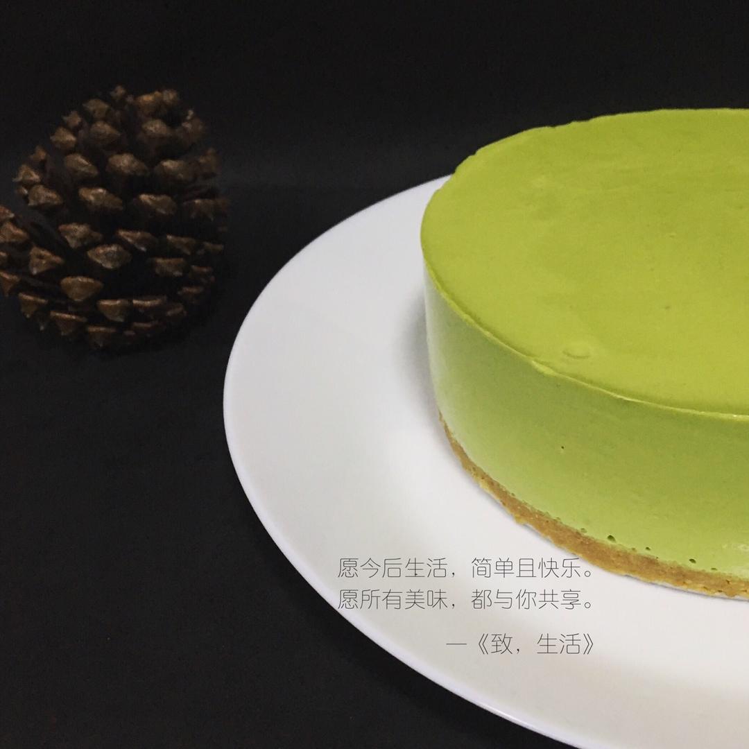 酸奶抹茶冻芝士蛋糕