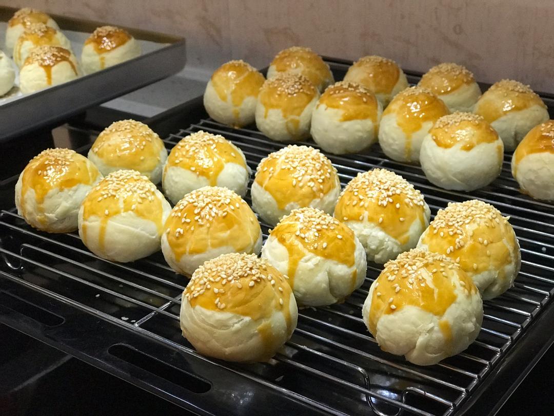 苏式月饼/蛋黄酥-豆沙蛋黄馅