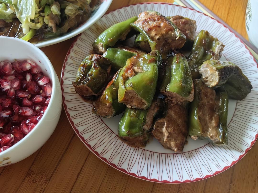 米饭杀手‼️虎皮青椒酿肉