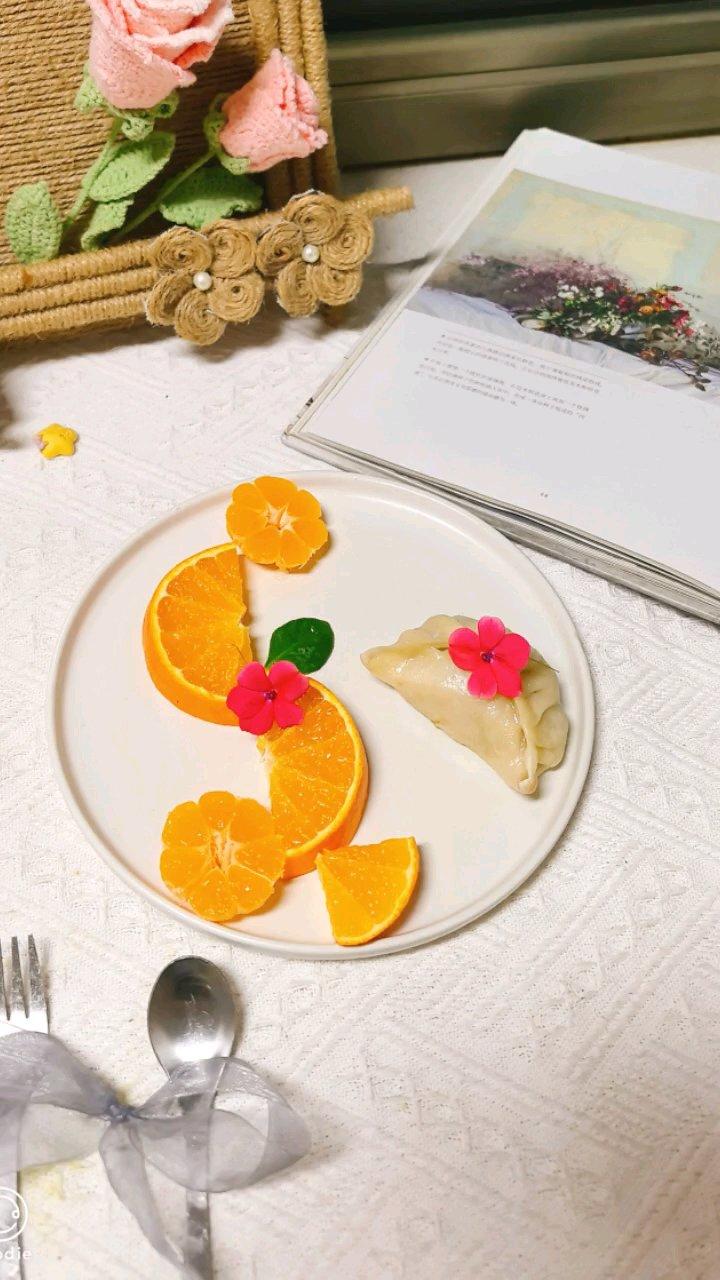 极简风橙子摆盘