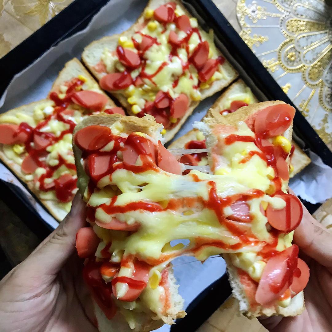 芝士吐司披萨🍕