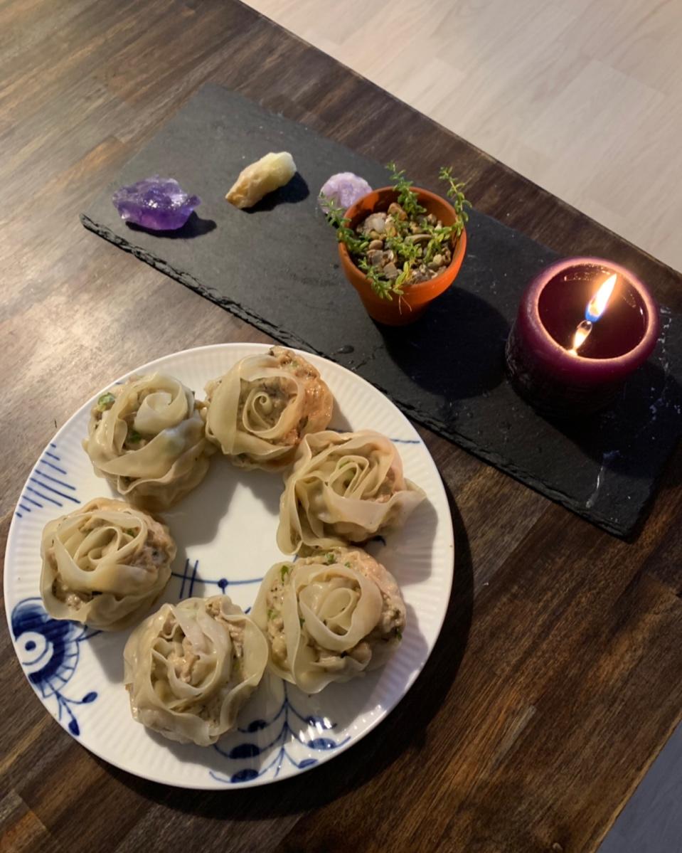 玫瑰花饺子