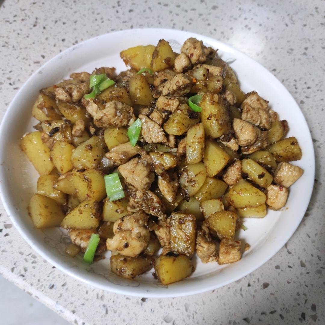 🔥比烧烤好吃的孜然鸡胸肉土豆丁‼️好吃