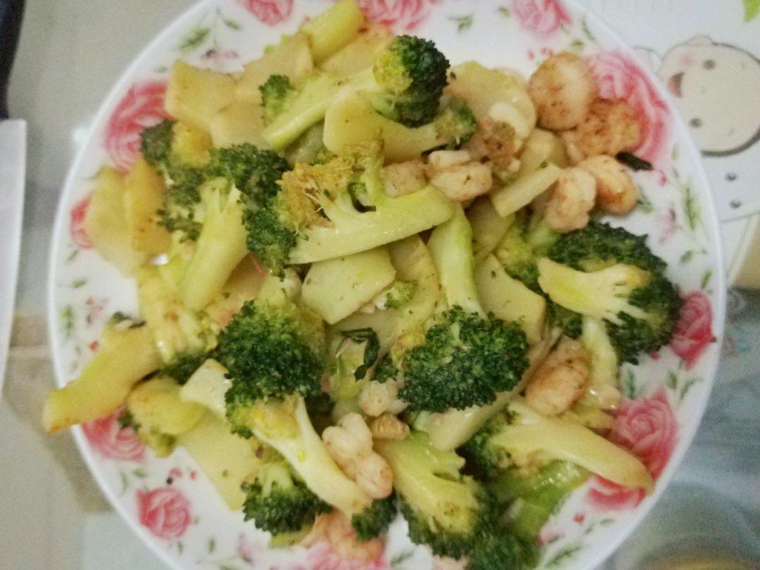西兰花炒虾仁