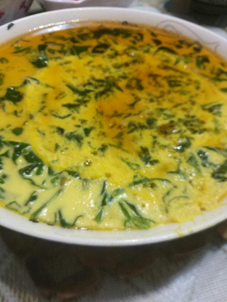 菠菜虾仁蒸蛋