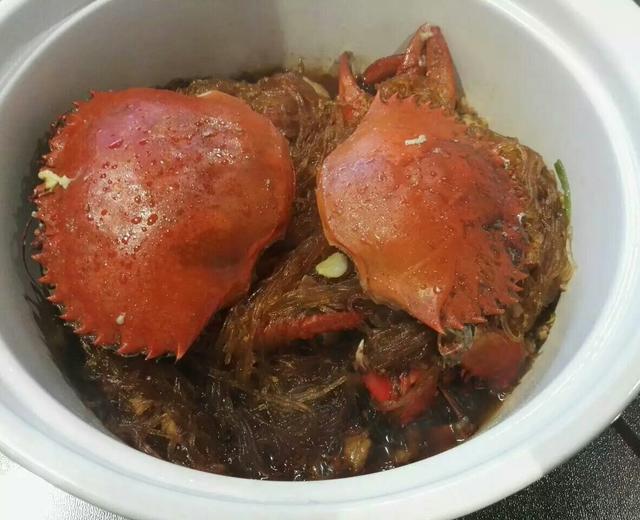 螃蟹粉丝煲的做法
