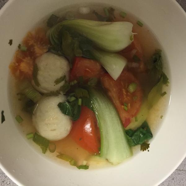 董太的私房菜--青菜鱼丸汤