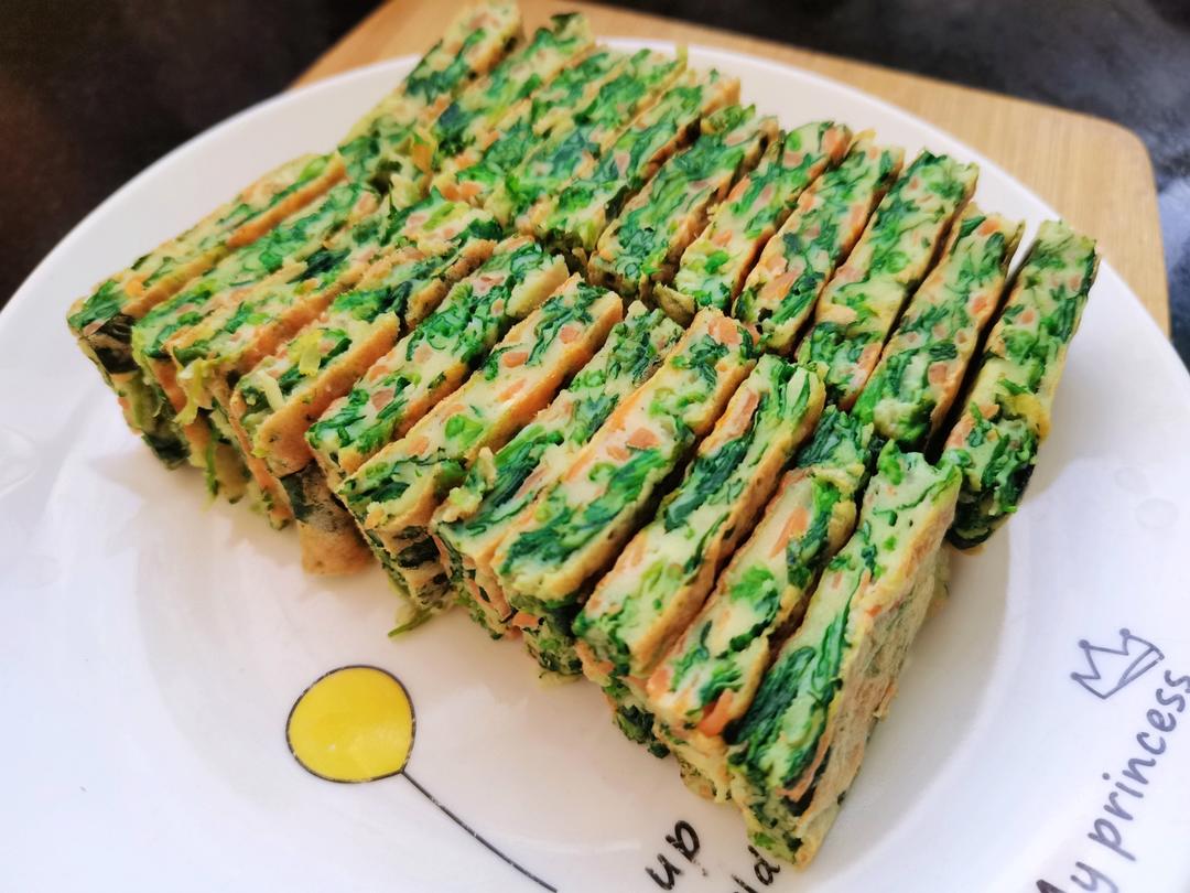 菠菜鸡蛋小方