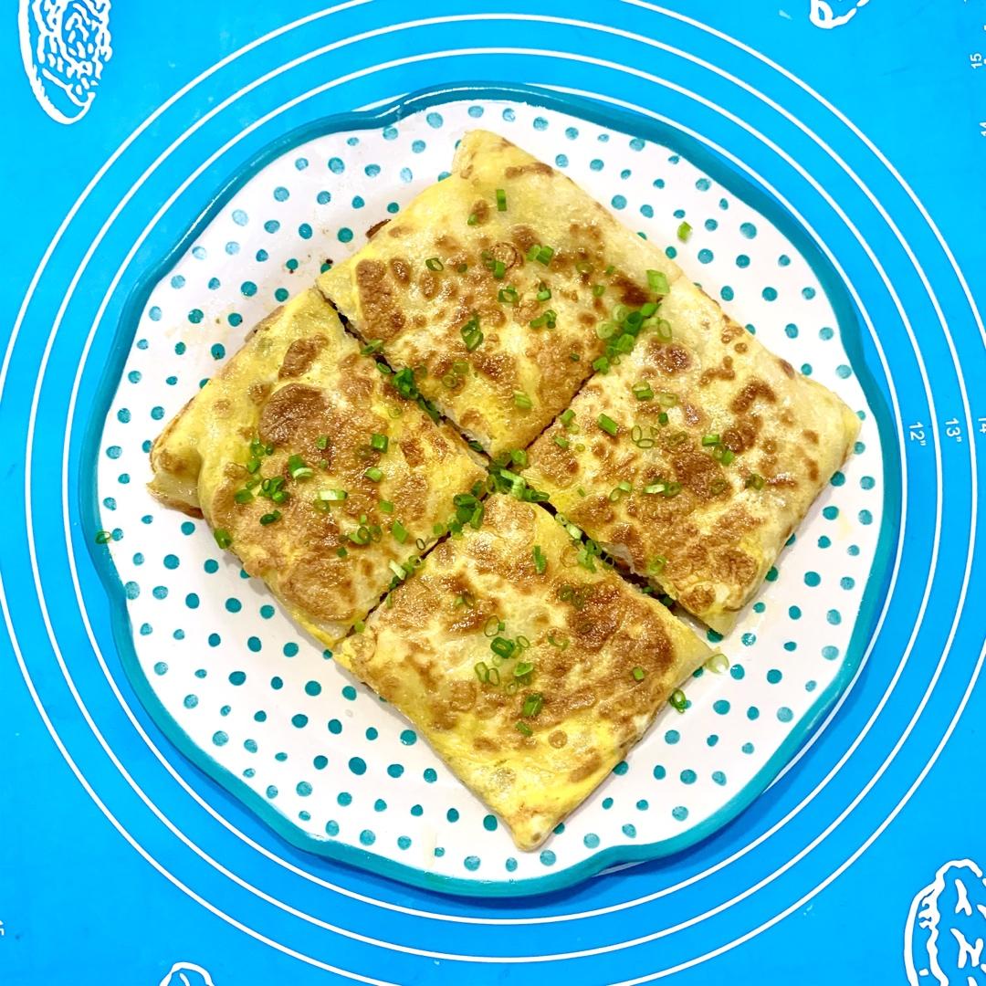 不用去武汉就能吃到的【武汉三鲜豆皮】