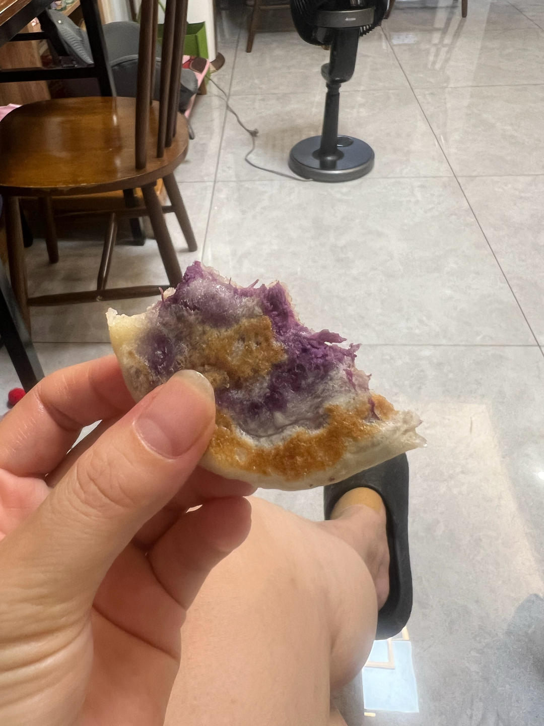 紫薯奶香饼