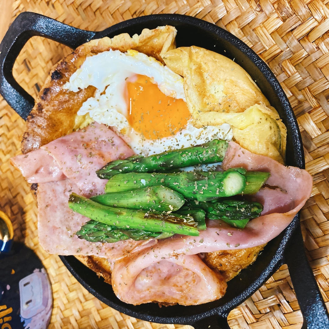 低卡肉桂苹果荷兰松饼🥞网红brunch