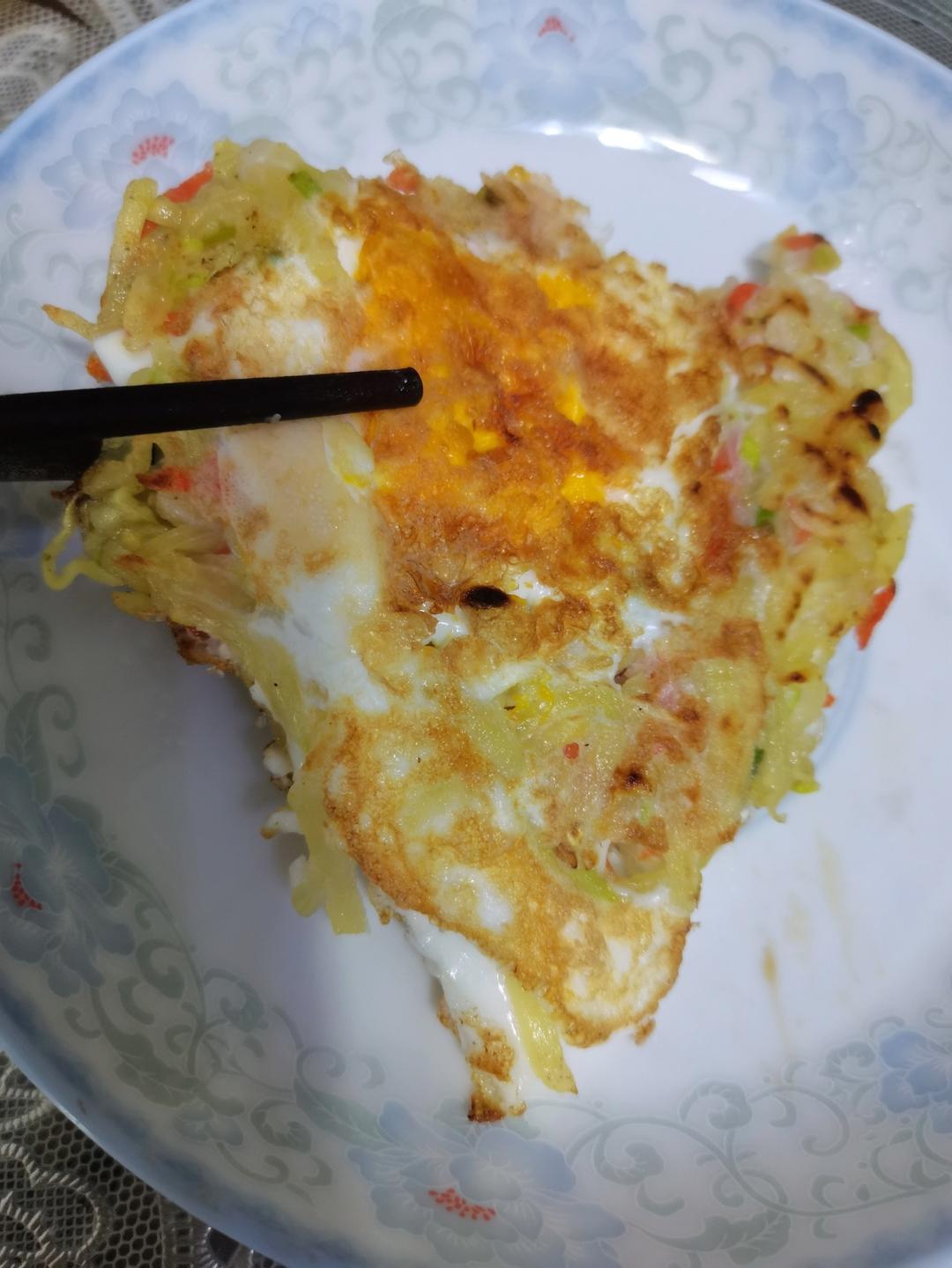 小吃糕点-蔬菜鸡蛋饼