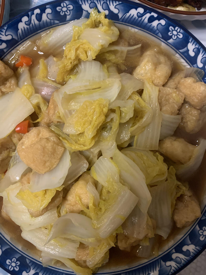 白菜煮豆腐泡