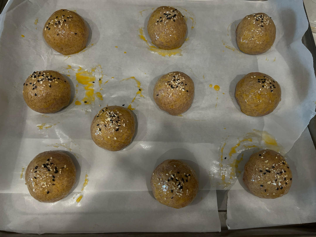 🍔低卡全麦汉堡胚｜低糖低油｜超柔软｜一次发酵｜省时省力