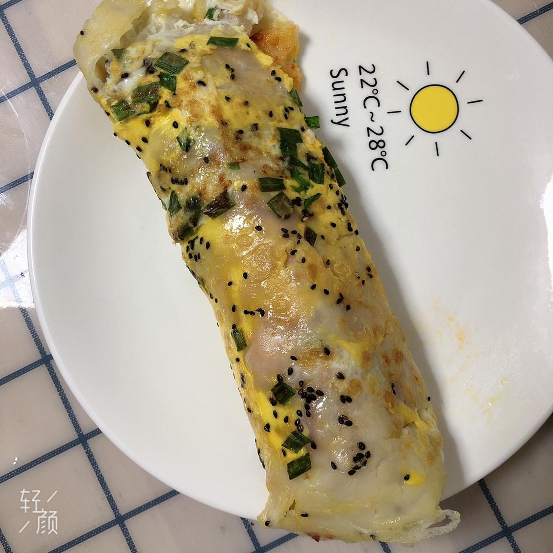 简易早餐−鸡蛋煎饼