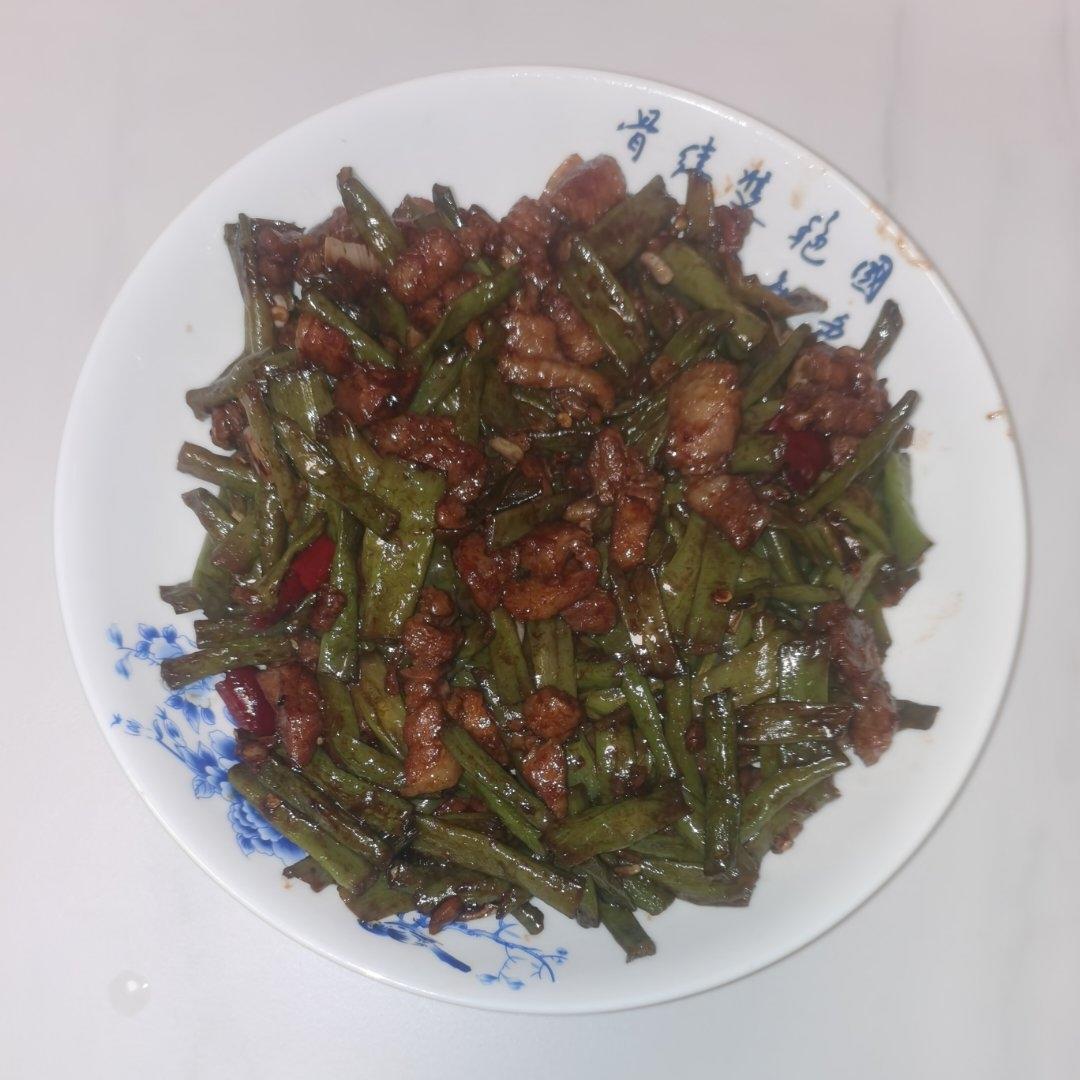 豆角炒肉丝
