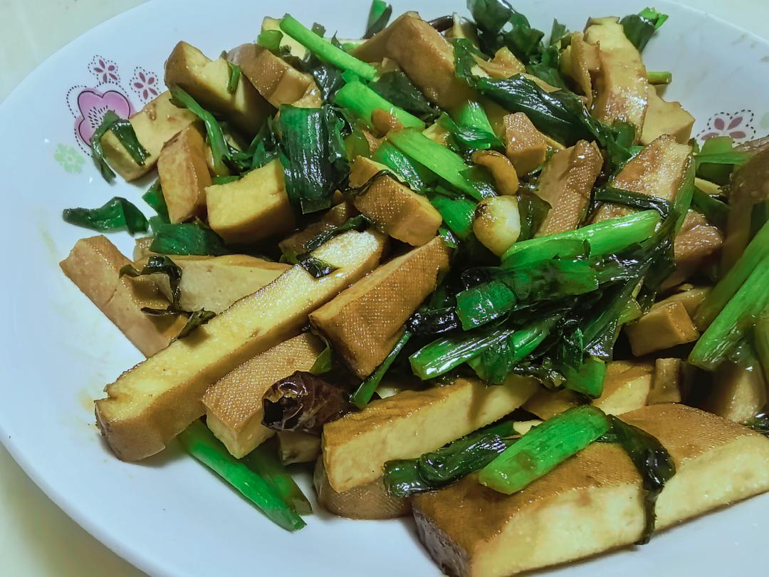 韭菜炒豆干