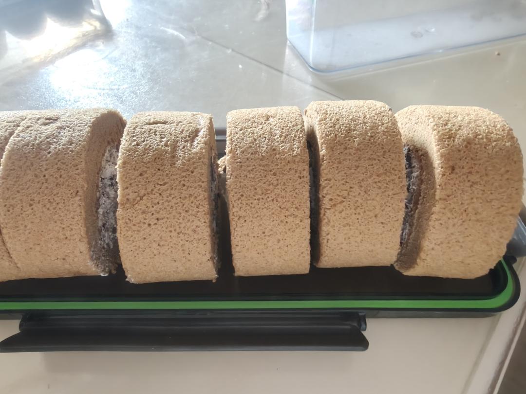 吃一次爱上 #伯爵红茶奥利奥蛋糕卷